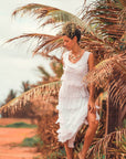 Sleeveless Layer Maxi Dress