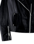 Clara Sunwoo Vinyl Liquid Leather Mix Jacket