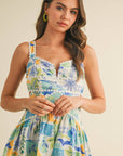 CUT OUT LACE TRIM DRESS