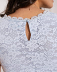Anais Sleeveless Blue Lace Top