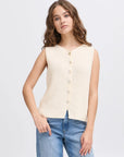 Pearl Button Knit Vest