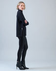 Clara Sunwoo Plush Ribbed Zipper Vent Tunic