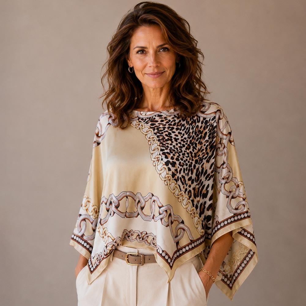 Silk Scarf Poncho