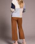 Multi Stripe Boat Neck Sweater