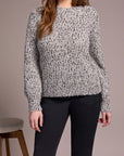 Novelty Mix Mock Neck Sweater