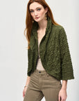 Joseph Ribkoff Bubble Woven Crop Jacket