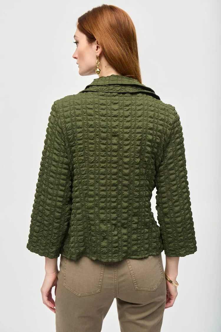 Joseph Ribkoff Bubble Woven Crop Jacket