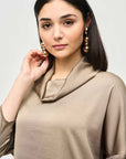 Joseph Ribkoff Satin Cowl Neck Top