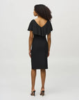 Joseph Ribkoff Lurex and Chiffon Dress