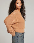 French Terry Cable Knit Pullover