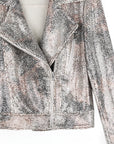 Clara Sunwoo Sequin Knit Moto Jacket