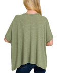 Oversized Slub Hacci Top