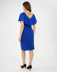 Joseph Ribkoff Lurex and Chiffon Dress