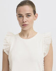 Paityn Rib and Ruffle Top