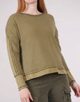 Waffle Knit Boxy Crew