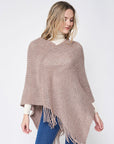 Sequin Fringe Poncho