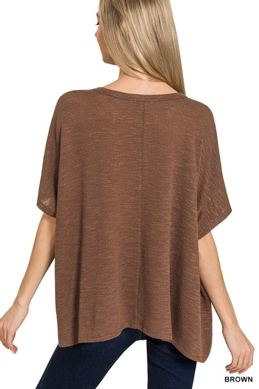 Oversized Slub Hacci Top