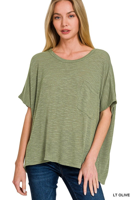 Oversized Slub Hacci Top