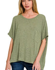 Oversized Slub Hacci Top