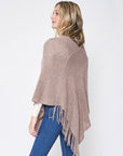 Sequin Fringe Poncho