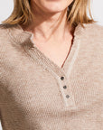 Waffle Henley Top