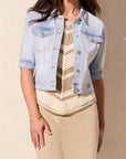 Elbow Sleeve Denim Jacket