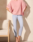 Fancy Trim Kaftan Blouse