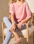 Fancy Trim Kaftan Blouse