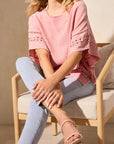 Fancy Trim Kaftan Blouse