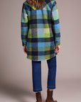 Plaid Notch Collar Jacket