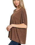 Oversized Slub Hacci Top