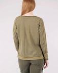 Waffle Knit Boxy Crew