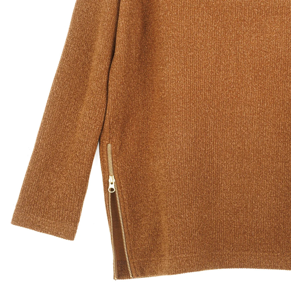 Clara Sunwoo Plush Ribbed Zipper Vent Tunic