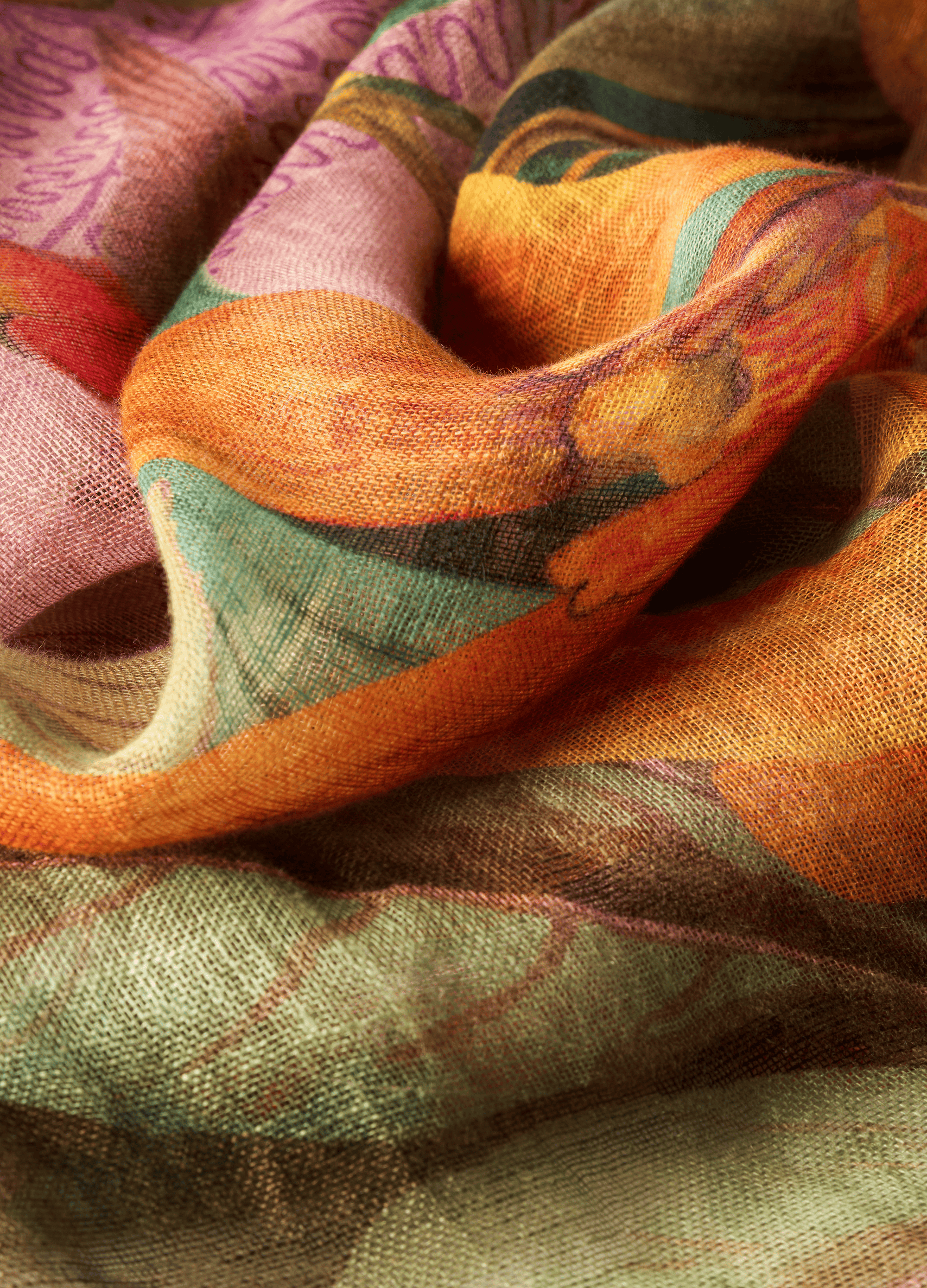 Linen/Cotton Scarf Botany Bliss