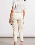 Audrey Ecru Embroidered Jeans