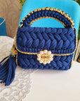 Crochet Clutch Handbag Royal Pearl