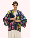 Exotic Evening Ink Kimono Jacket