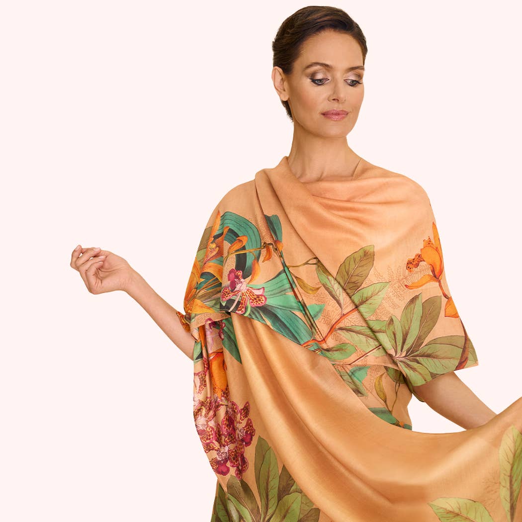 Beach Wrap Botany Bliss Champange