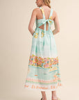 LANDSCAPE PRINT MIDI DRESS