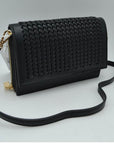 Woven Flap Crossbody
