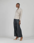 Clara Sunwoo Faux Cashmere Draped V Neck Sweater