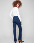 Bootcut Stretch Denim With Gem Buttons