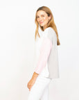 Soft Color Block Beach Pullover