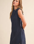 Embroidered Shift Dress