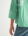 Janice Striped Floral Top