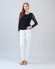 Clara Sunwoo Long Mesh Sleeve Top