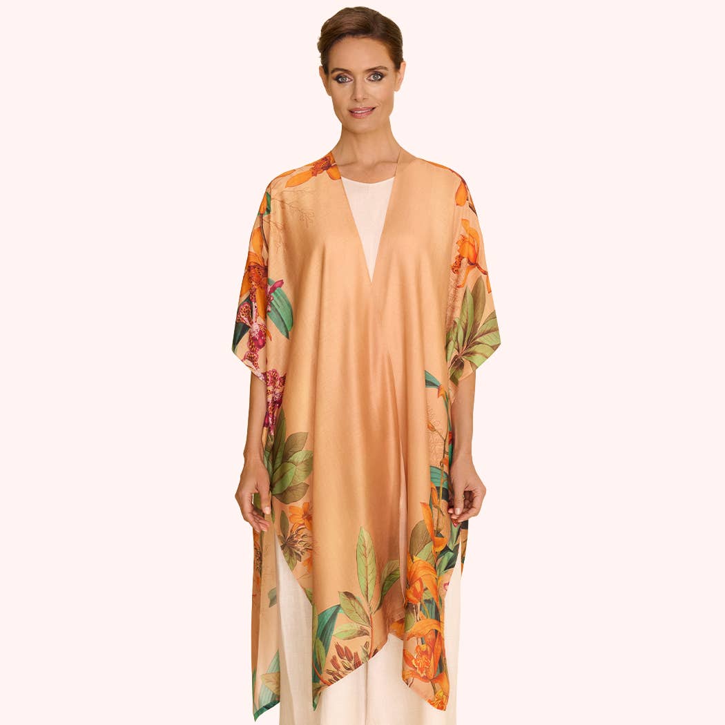 Beach Wrap Botany Bliss Champange