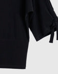 Clara Sunwoo Banded Top With Pull-Tie Cuff