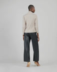 Clara Sunwoo Faux Cashmere Draped V Neck Sweater
