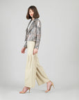 Clara Sunwoo Sequin Knit Moto Jacket